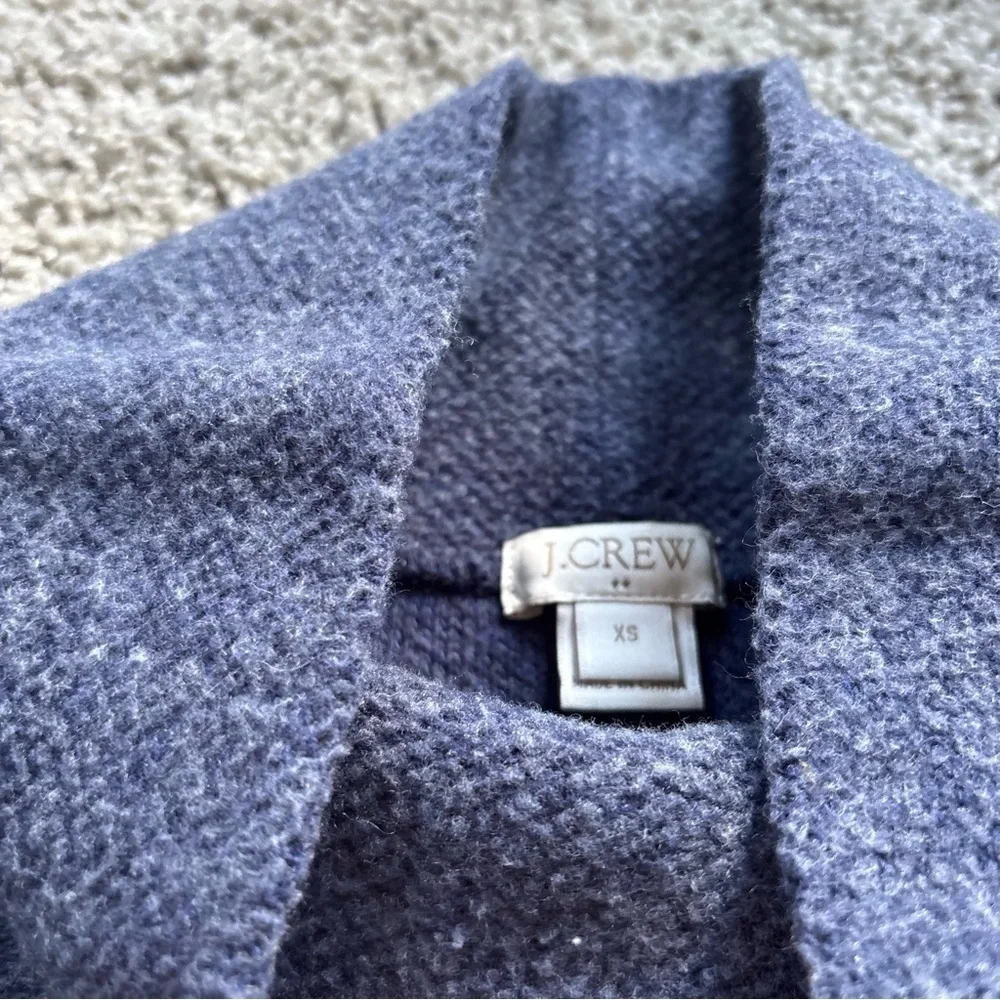 J. Crew Blue Cowl Neck Pullover Sweater Size Extra Small